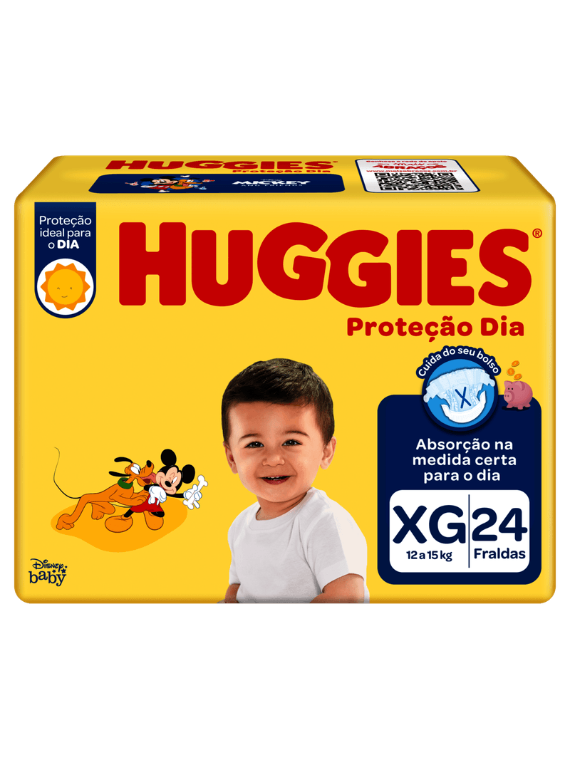 Imagem do produto FRALDA DESCARTAVEL HUGGIES PROTECAO DIA JUMBO TAMANHO XG COM 24 UNIDADES