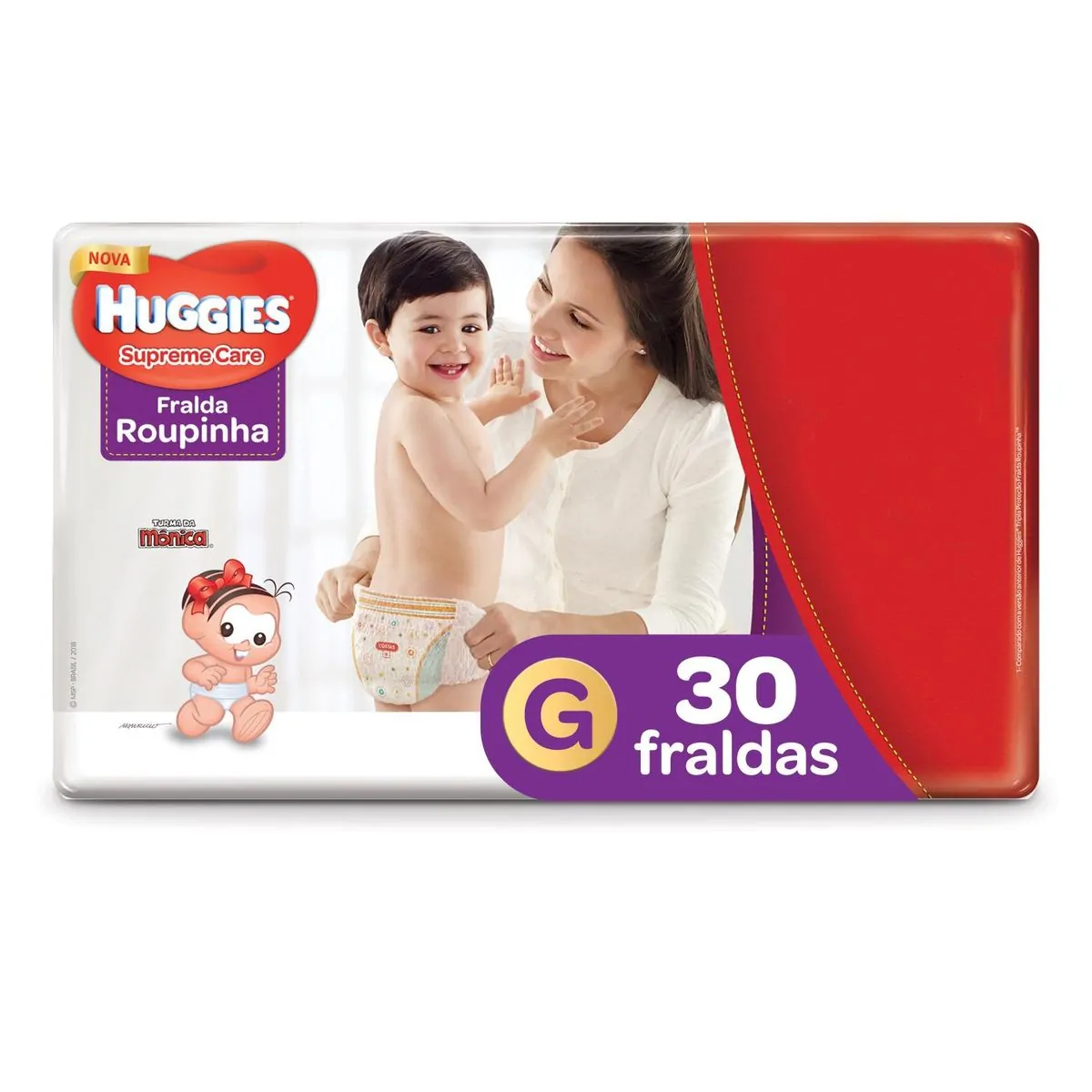 Imagem do produto FRALDA DESCARTAVEL HUGGIES ROUPINHA SUPREME CARE TAMANHO G COM 30 UNIDADES