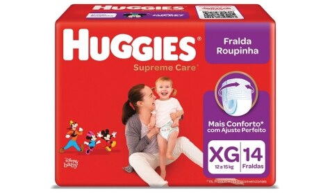 Imagem do produto FRALDA DESCARTAVEL HUGGIES SUPREME CARE ROUPINHA JUMBINHO TAMANHO XG COM 14 UNIDADES