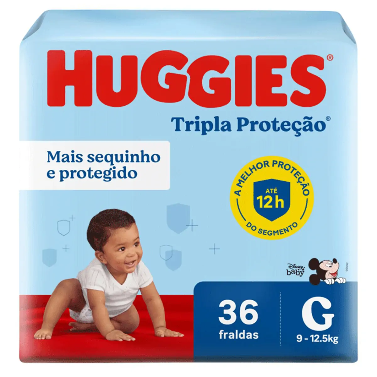 Imagem do produto FRALDA DESCARTAVEL HUGGIES TRIPLA PROTECAO COM 36 UNIDADES