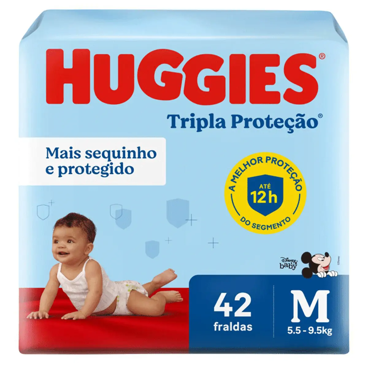 Thumbnail de FRALDA DESCARTAVEL HUGGIES TRIPLA PROTECAO TAMANHO M COM 42 UNIDADES