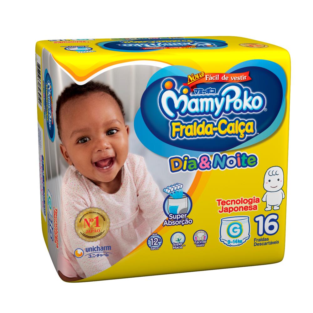 Imagem do produto FRALDA DESCARTAVEL MAMYPOKO CALCA DIA E NOITE TAMANHO G COM 16 UNIDADES