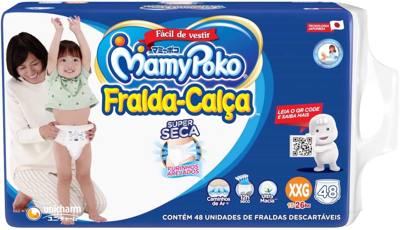 Imagem do produto FRALDA DESCARTAVEL MAMYPOKO CALCA DIA E NOITE TAMANHO XXG COM 44 UNIDADES