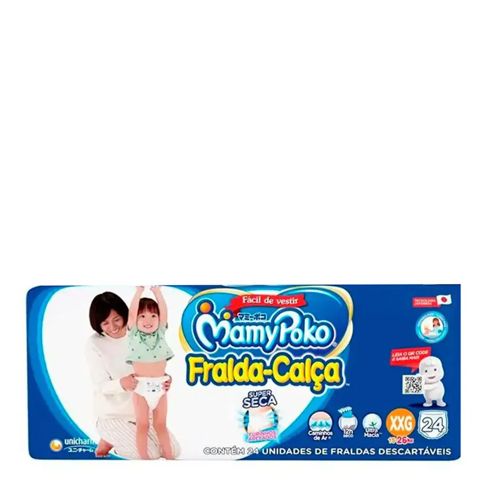 Imagem do produto FRALDA DESCARTAVEL MAMYPOKO CALCA JUMBO TAMANHO XXG COM 24 UNIDADES
