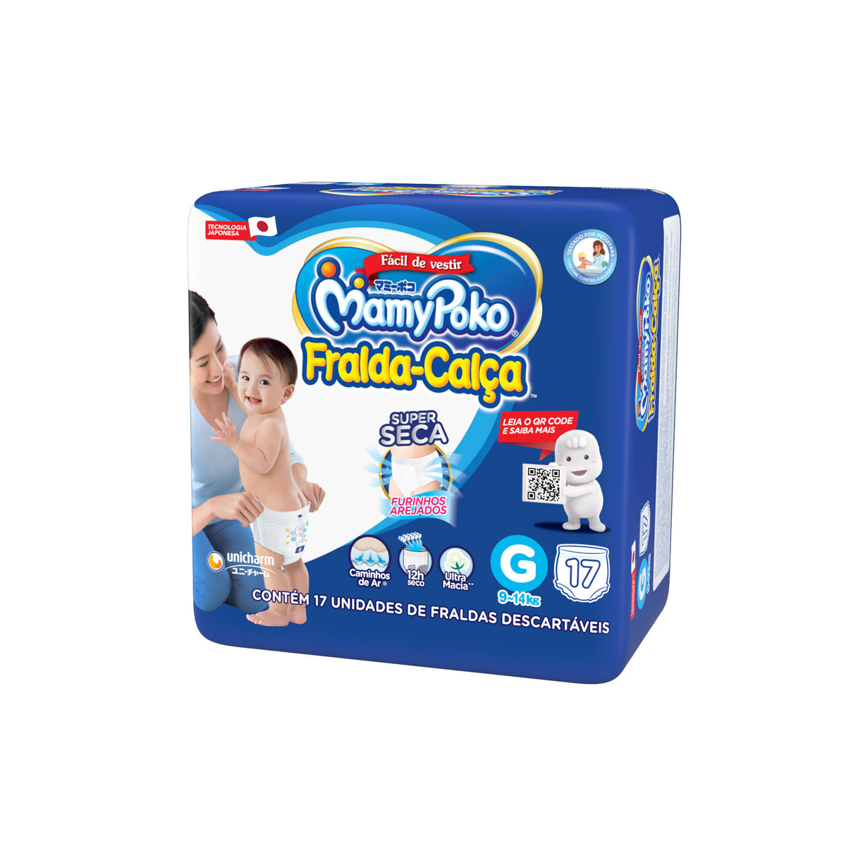 Imagem do produto FRALDA DESCARTAVEL MAMYPOKO CALCA REGULAR TAMANHO G COM 17 UNIDADES