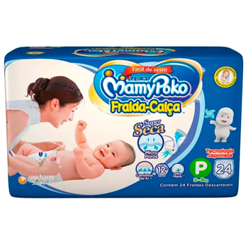 Imagem do produto FRALDA DESCARTAVEL MAMYPOKO CALCA REGULAR TAMANHO P COM 24 UNIDADES