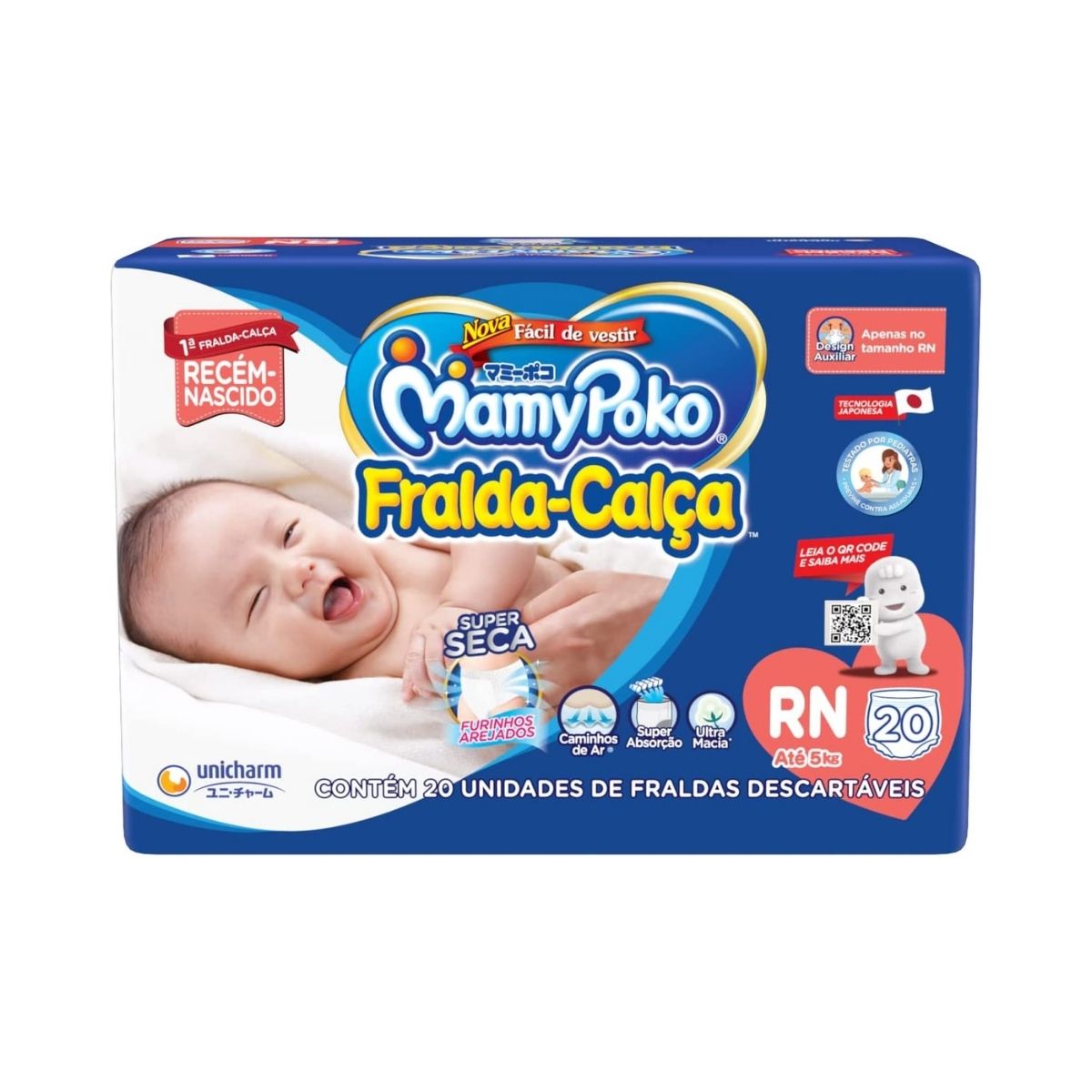 Imagem do produto FRALDA DESCARTAVEL MAMYPOKO CALCA REGULAR TAMANHO RN COM 20 UNIDADES