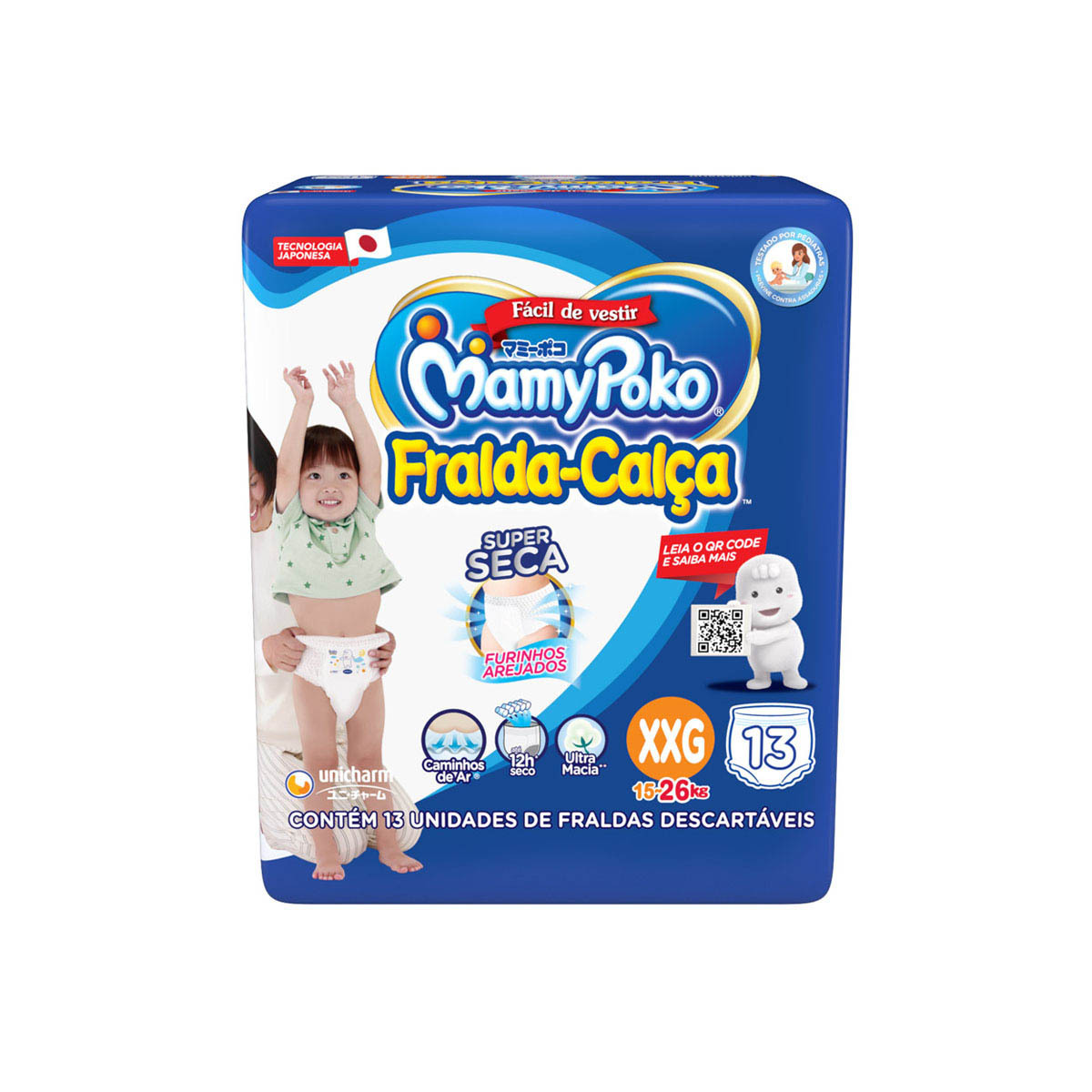 Imagem do produto FRALDA DESCARTAVEL MAMYPOKO CALCA REGULAR TAMANHO XXG COM 13 UNIDADES