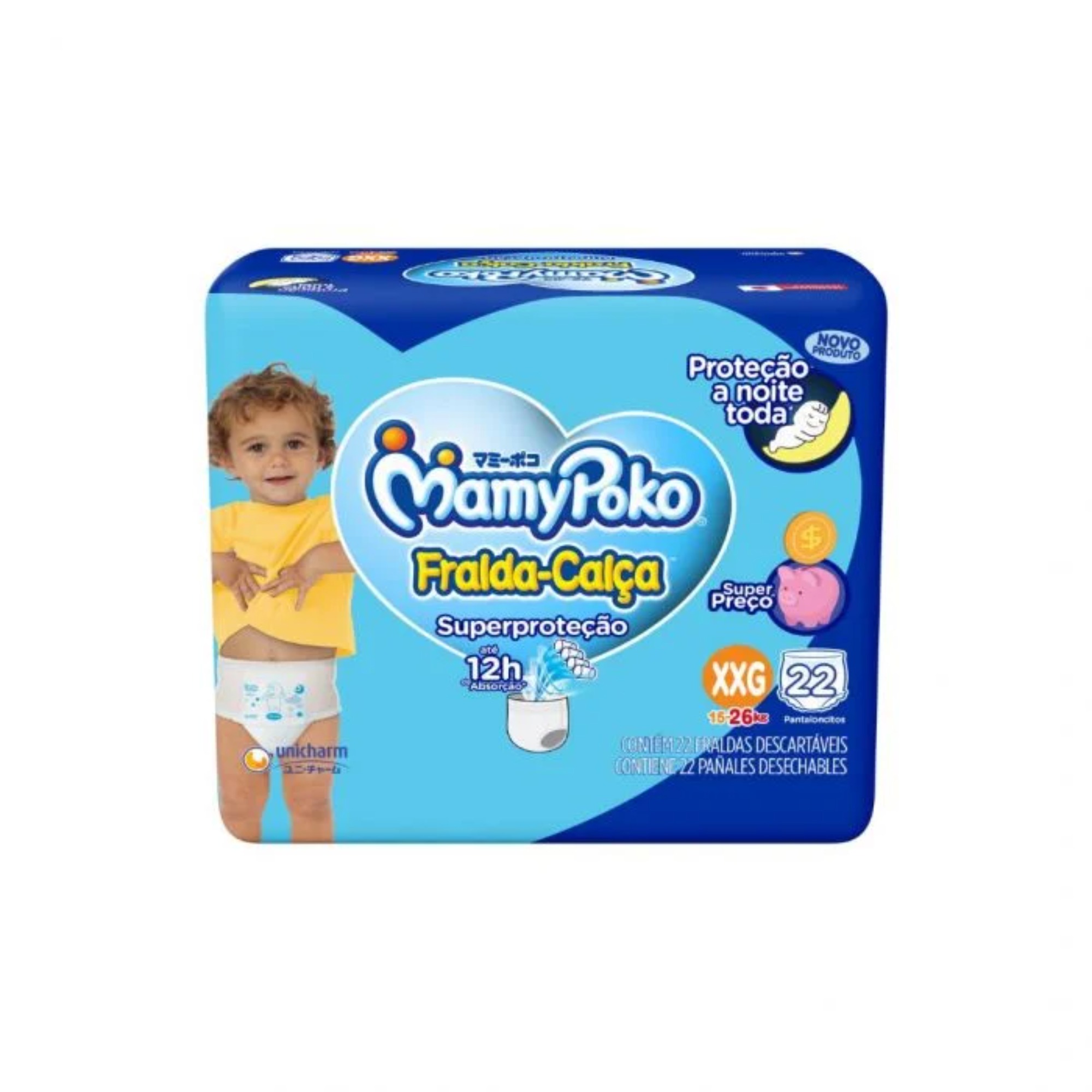 Imagem do produto FRALDA DESCARTAVEL MAMYPOKO CALCA SUPER PROTECAO JUMBO TAMANHO XXG COM 22 UNIDADES
