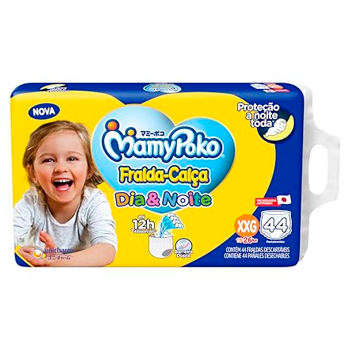 Imagem do produto FRALDA DESCARTAVEL MAMYPOKO DIA E NOITE CALCA GIGA TAMANHO XXG COM 44 UNIDADES