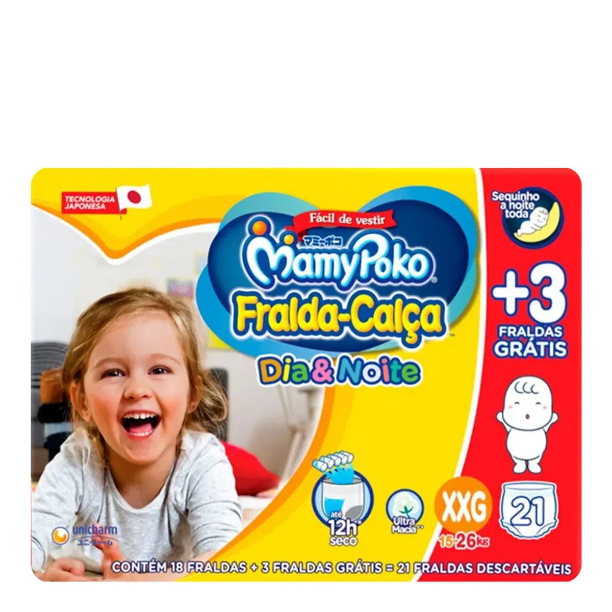 Imagem do produto FRALDA DESCARTAVEL MAMYPOKO DIA E NOITE CALCA JUMBINHO TAMANHO XXG LEVE 21 PAGUE 18