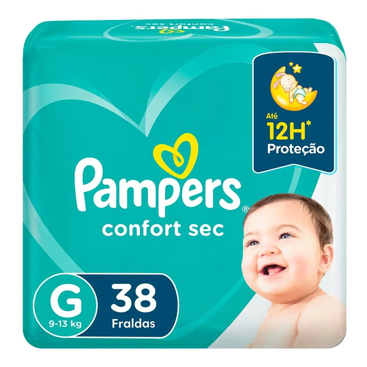 Imagem de FRALDA DESCARTAVEL PAMPERS CONFORT SEC MEGA TAMANHO G COM 38 UNIDADES