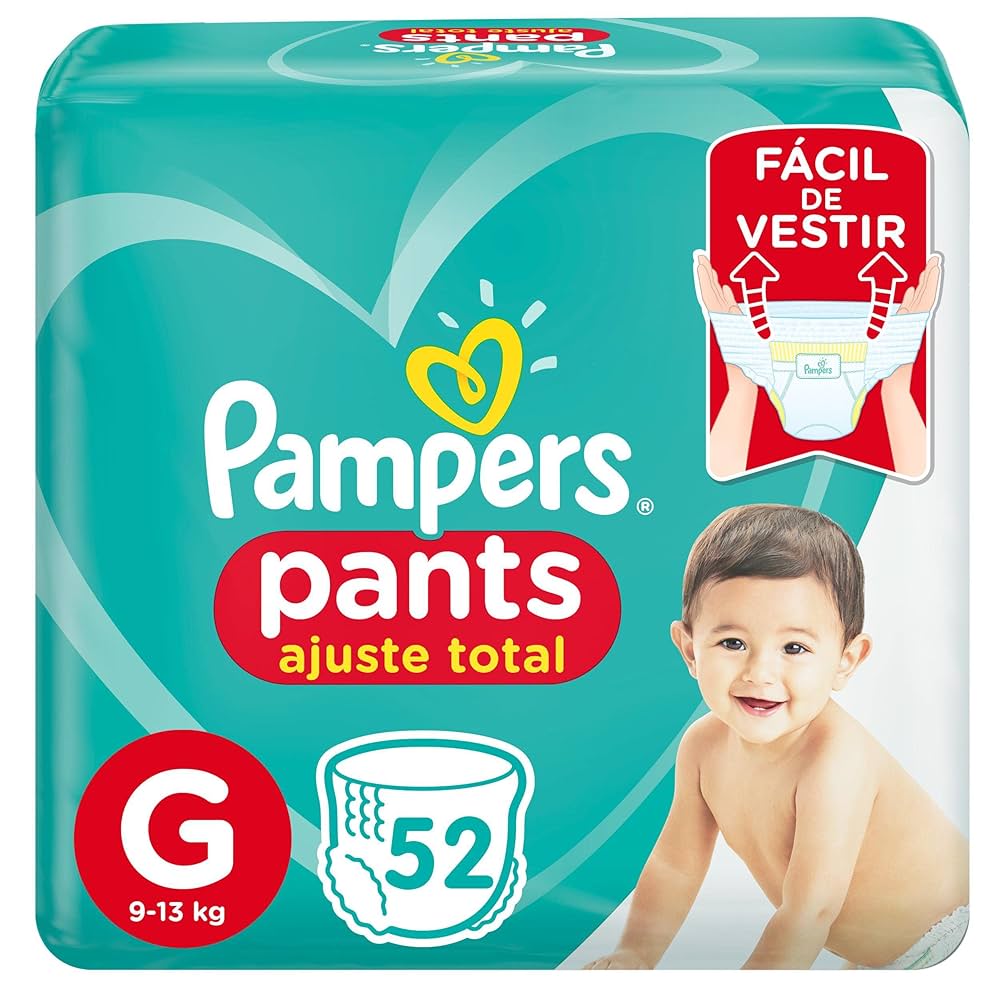 Imagem do produto FRALDA DESCARTAVEL PAMPERS PANTS HIPER TAMANHO G COM 52 UNIDADES