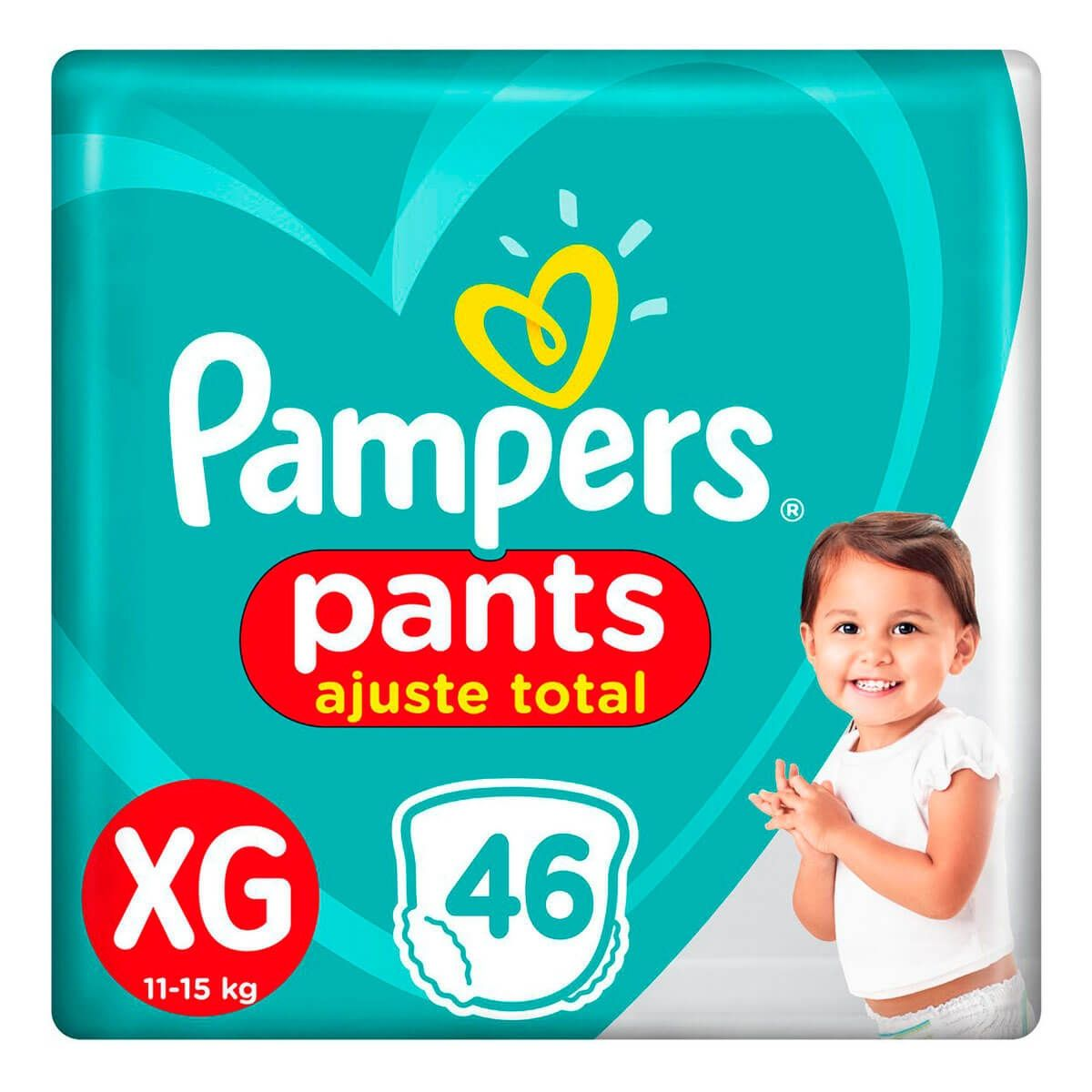 Imagem do produto FRALDA DESCARTAVEL PAMPERS PANTS HIPER TAMANHO XG COM 46 UNIDADES