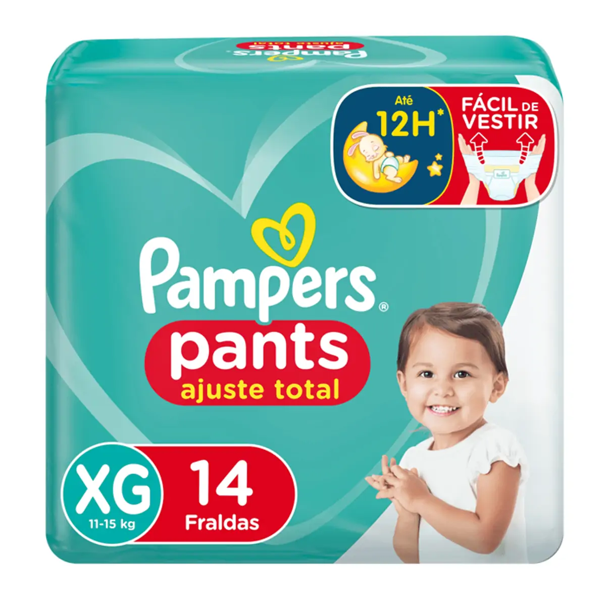 Imagem do produto FRALDA DESCARTAVEL PAMPERS PANTS TAMANHO XG COM 14 UNIDADES