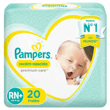 Imagem do produto FRALDA DESCARTAVEL PAMPERS PREMIUM CARE RN ATE 6KG COM 20 UNIDADES