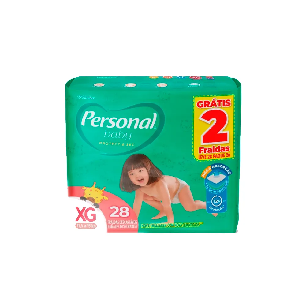 Imagem do produto FRALDA DESCARTAVEL PERSONAL MEGA TAMANHO XG