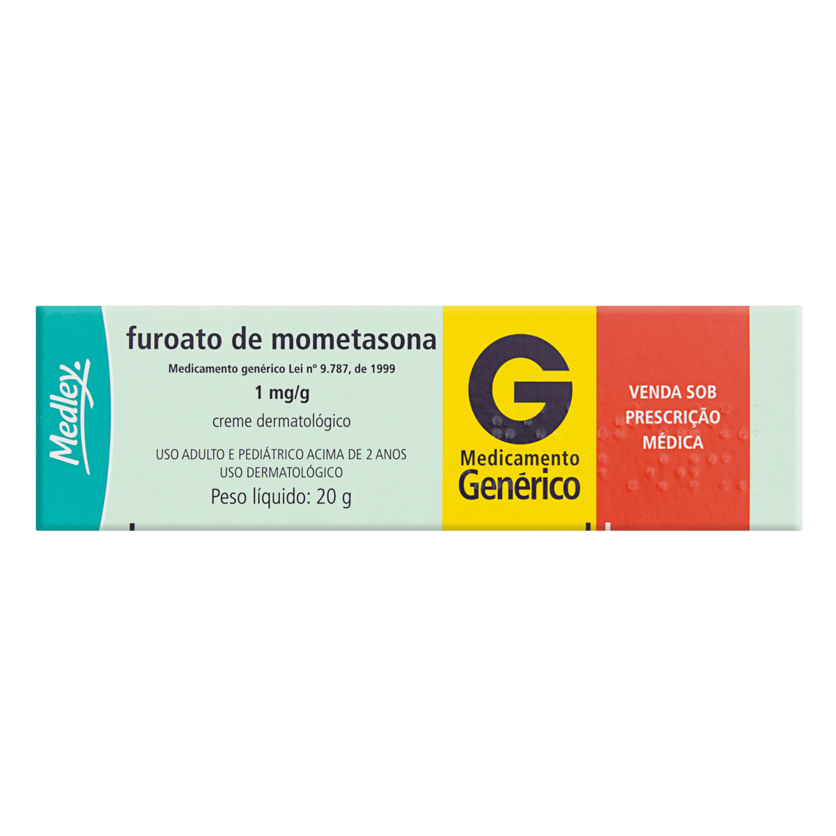 Thumbnail de FUROATO DE MOMETASONA 1MG SANOFI/MEDLEY CREME DERMATOLOGICO BISNAGA COM 20G
