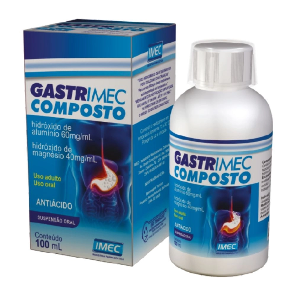 Imagem do produto GASTRIMEC COMPOSTO HIDROXIDO DE ALUMINIO E MAGNESIO 100ML