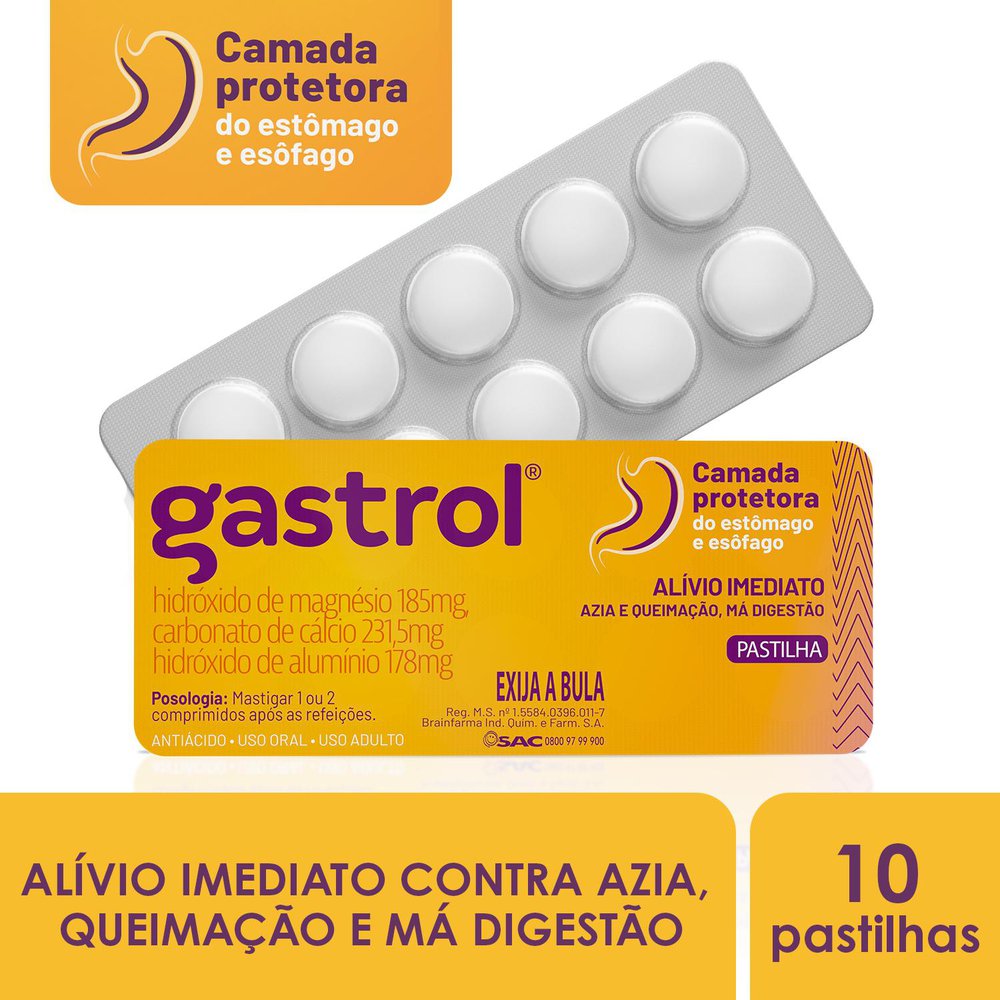 GASTROL PASTILHA CARTELA