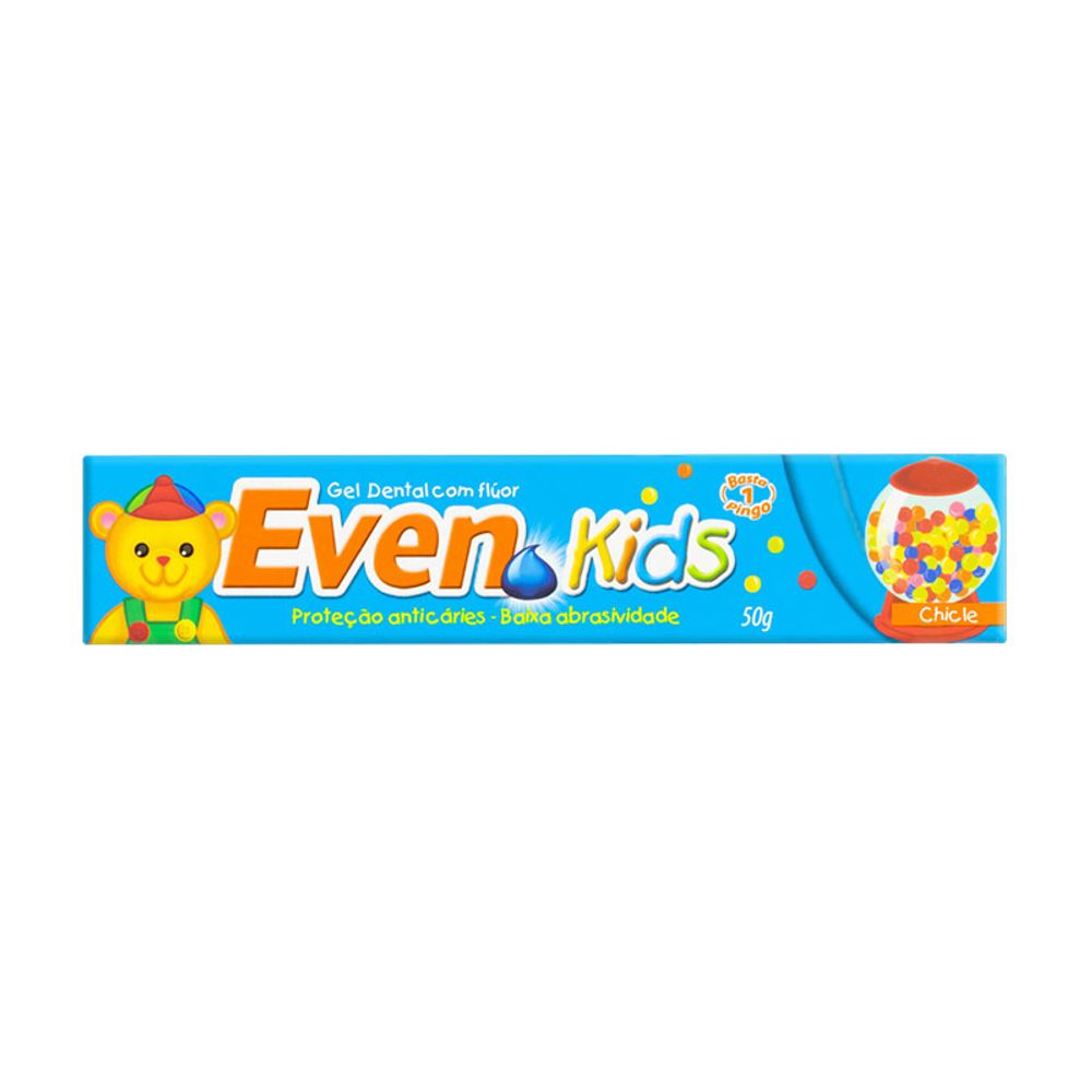 Imagem do produto GEL DENTAL INFANTIL EVEN KIDS SABOR CHICLE 50GR