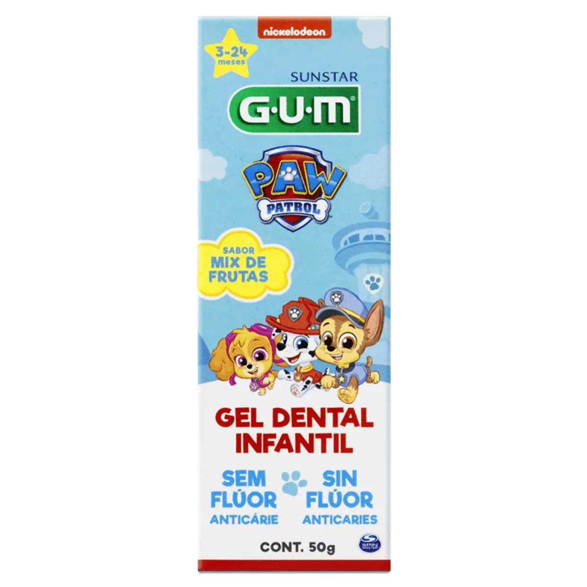 Imagem do produto GEL DENTAL INFANTIL GUM PATRULHA CANINA SEM FLUOR 50G