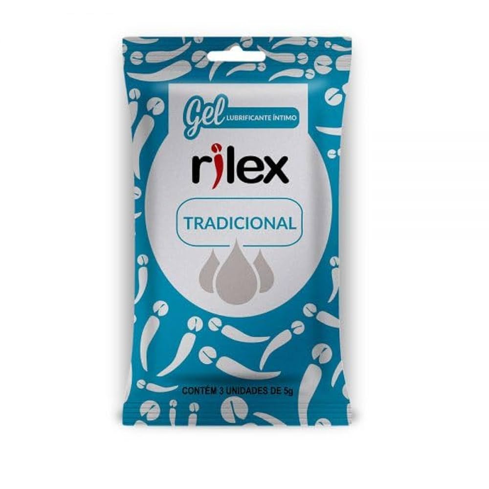 Imagem do produto GEL LUBRIFICANTE RILEX TRADICIONAL COM 3 UNIDADES