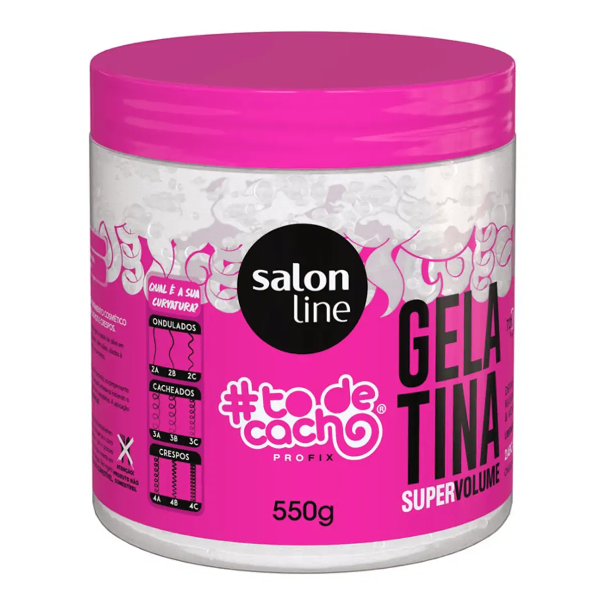 Imagem do produto GELATINA SALON LINE TO DE CACHO ROSA 550G