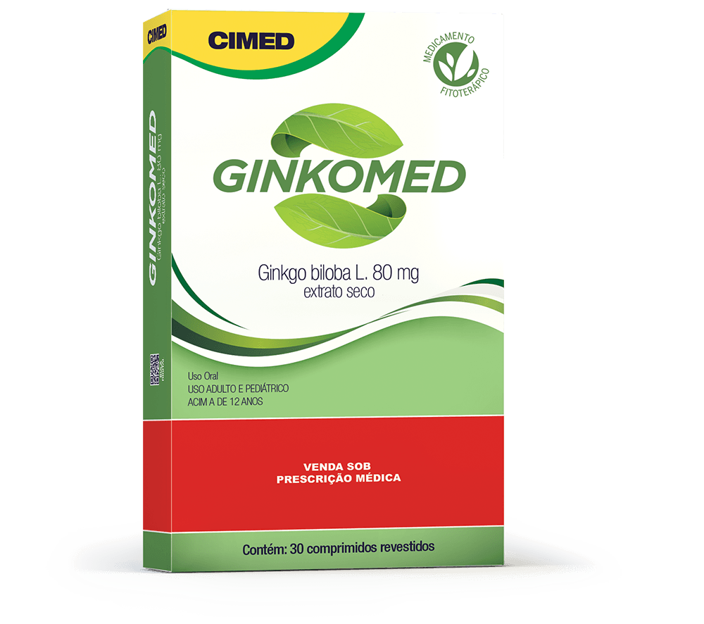 Imagem do produto GINKOMED 80MG CIMED CAIXA COM 30 COMPRIMIDOS REVESTIDOS