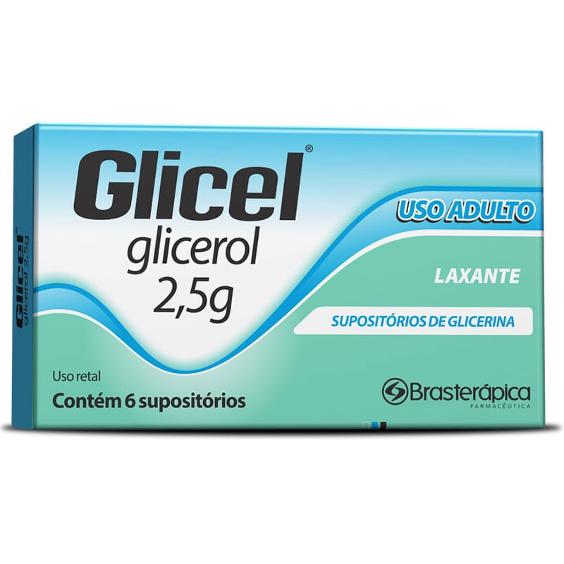 Imagem do produto GLICEL 2,254G CAIXA COM 6 SUPOSITORIOS ADULTO