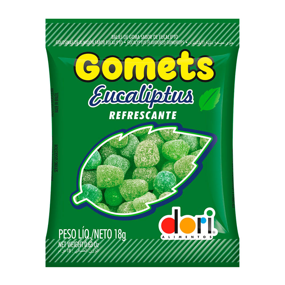 Imagem do produto GOMA DE MASCAR GOMETS EUCALIPTUS CAIXA COM 18G
