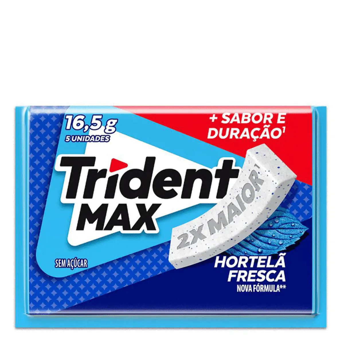 Imagem do produto GOMA DE MASCAR TRIDENT MAX HORTELA MONDELEZ 16.5G