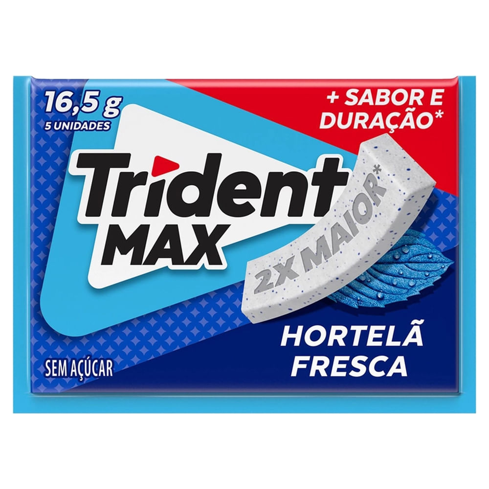 Imagem do produto GOMA DE MASCAR TRIDENT MAX MENTABERRY MONDELEZ 16.5G
