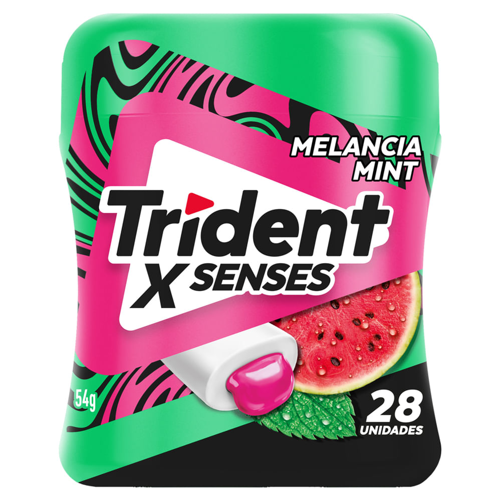 Imagem do produto GOMA DE MASCAR TRIDENT X SENSES MELANCIA MINT MONDELEZ 54G