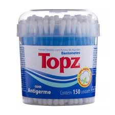Imagem do produto HASTES FLEXIVEIS BASTONETES TOPZ POTE COM 150 UNIDADES