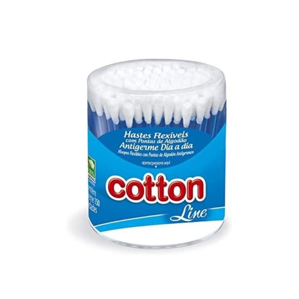 Imagem do produto HASTES FLEXIVEIS COTTON LINE POTE COM 150 UNIDADES