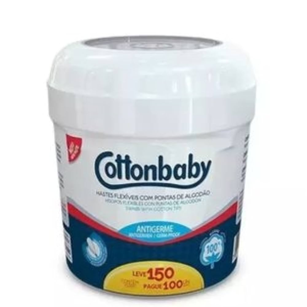 Imagem do produto HASTES FLEXIVEIS COTTONBABY COM 150 UNIDADES