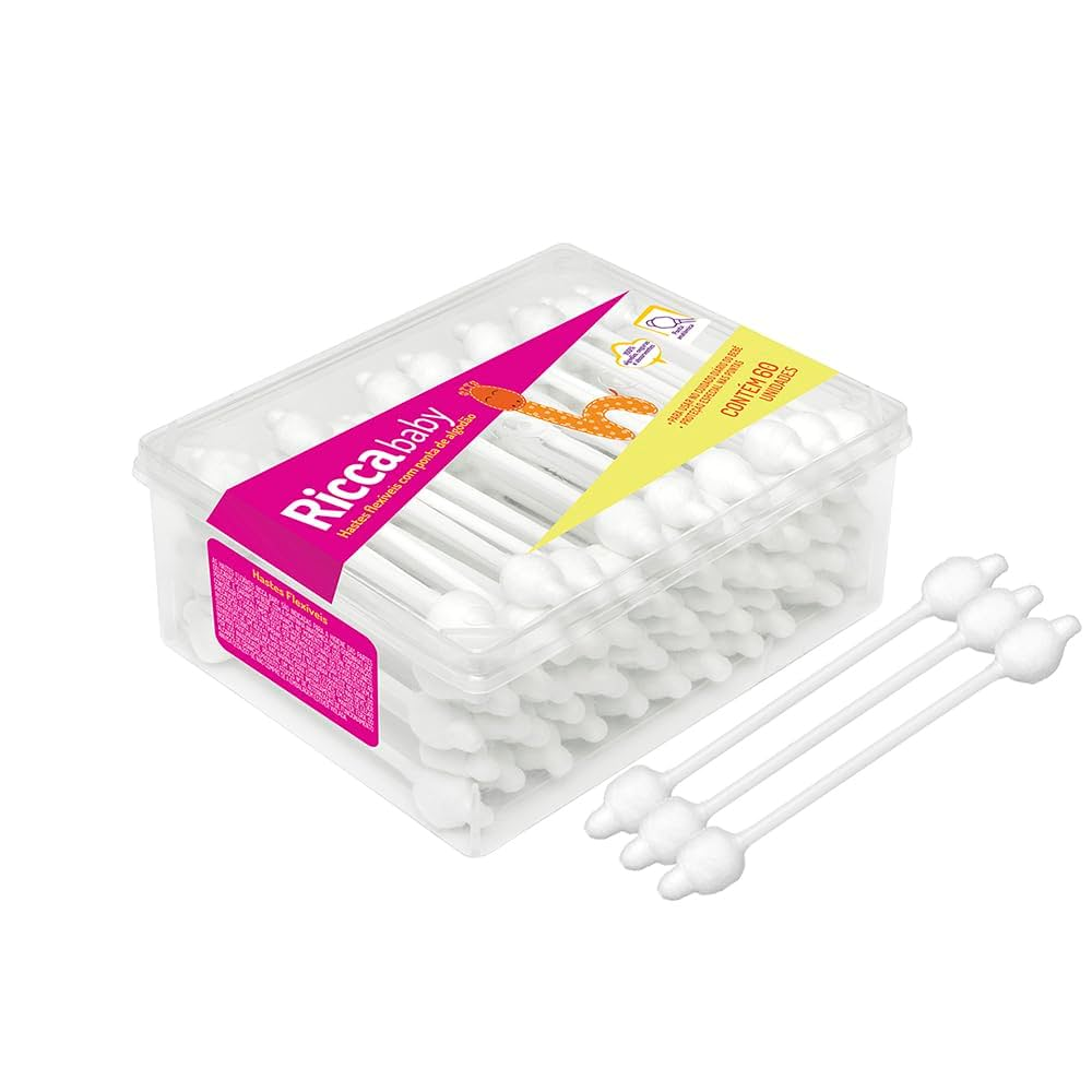 Imagem do produto HASTES FLEXIVEIS RICCA BABY COM 60 UNIDADES