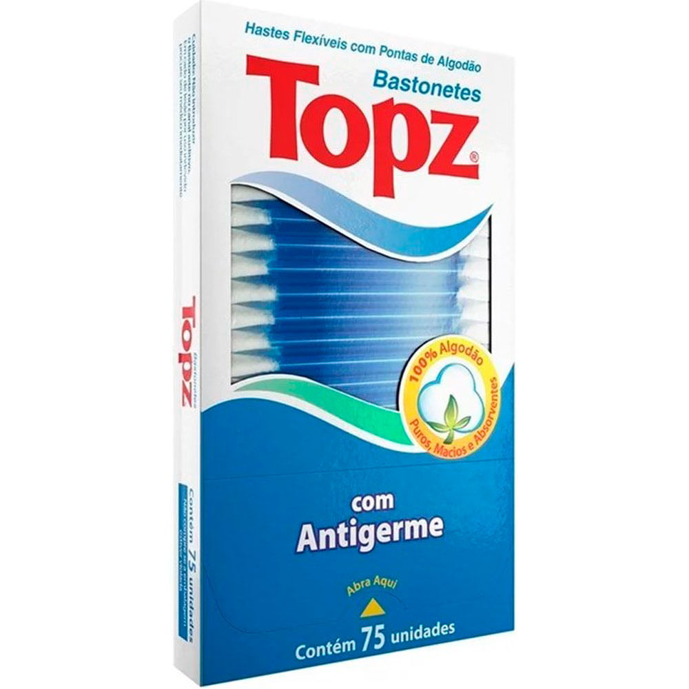 Imagem do produto HASTES FLEXIVEIS TOPZ COM 75 UNIDADES