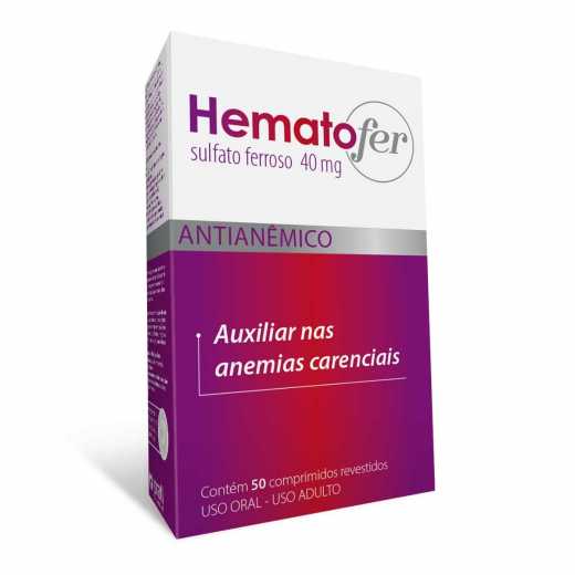 Imagem de HEMATOFER SULFATO FERROSO 40MG PRATI DONADUZZI COM 50 CAPSULAS