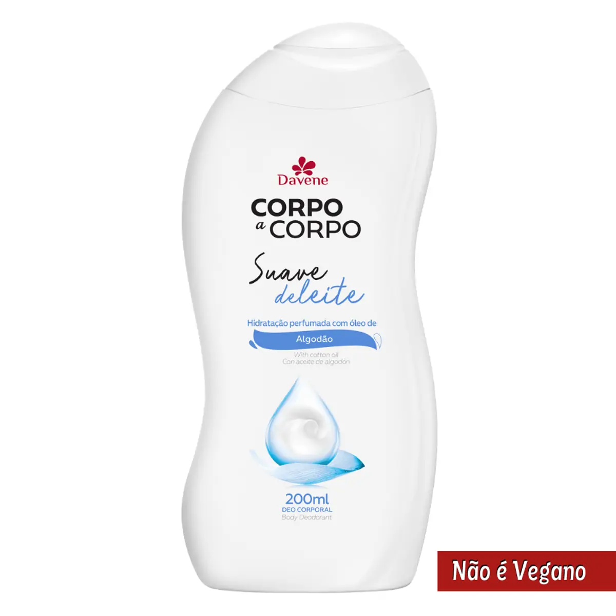 Imagem do produto HIDRATANTE CORPORAL DAVENE CORPO A CORPO SUAVE 200ML