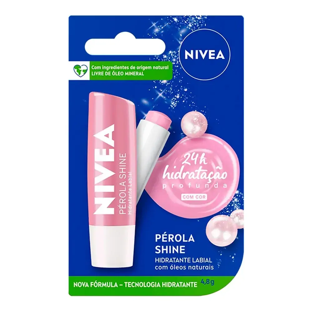 Imagem do produto HIDRATANTE LABIAL NIVEA PEROLA SHINE 4,8G