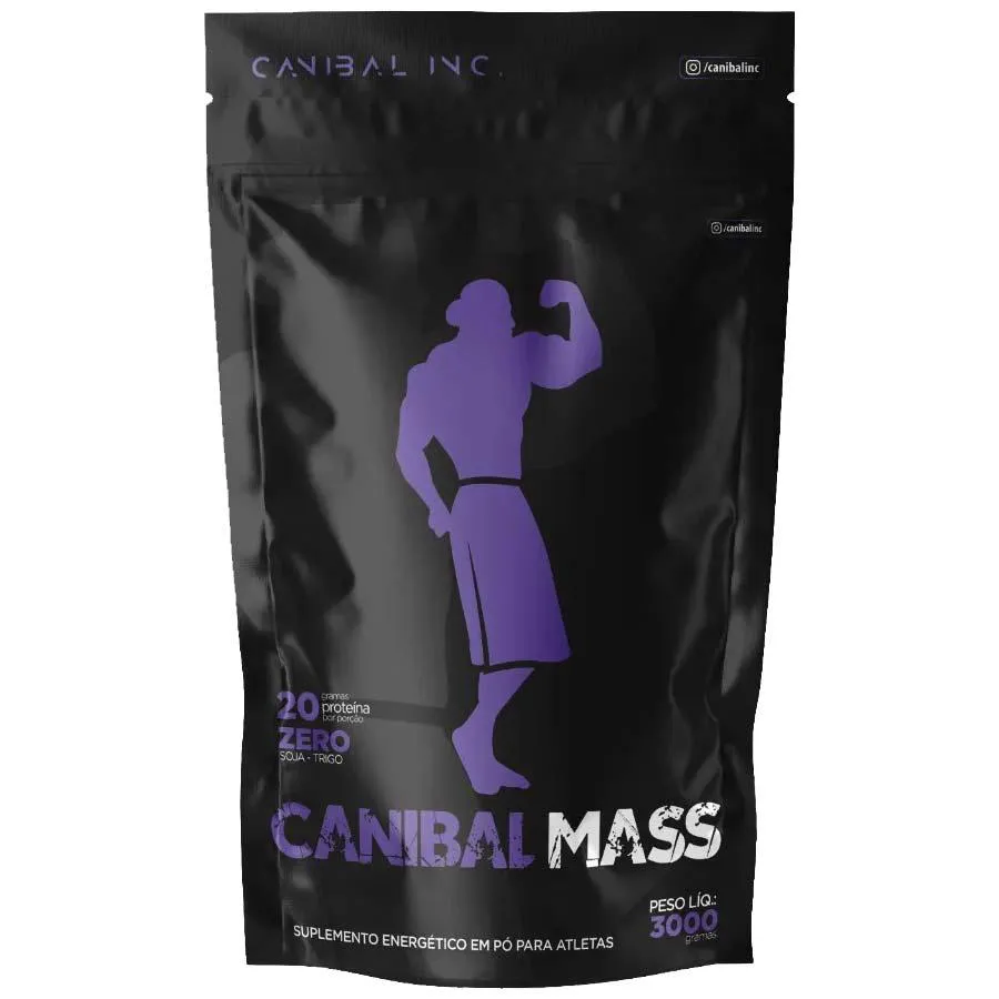 Imagem do produto HIPERCALORICO CANIBAL MASS SABOR MORANGO 3KG CANIBAL INC