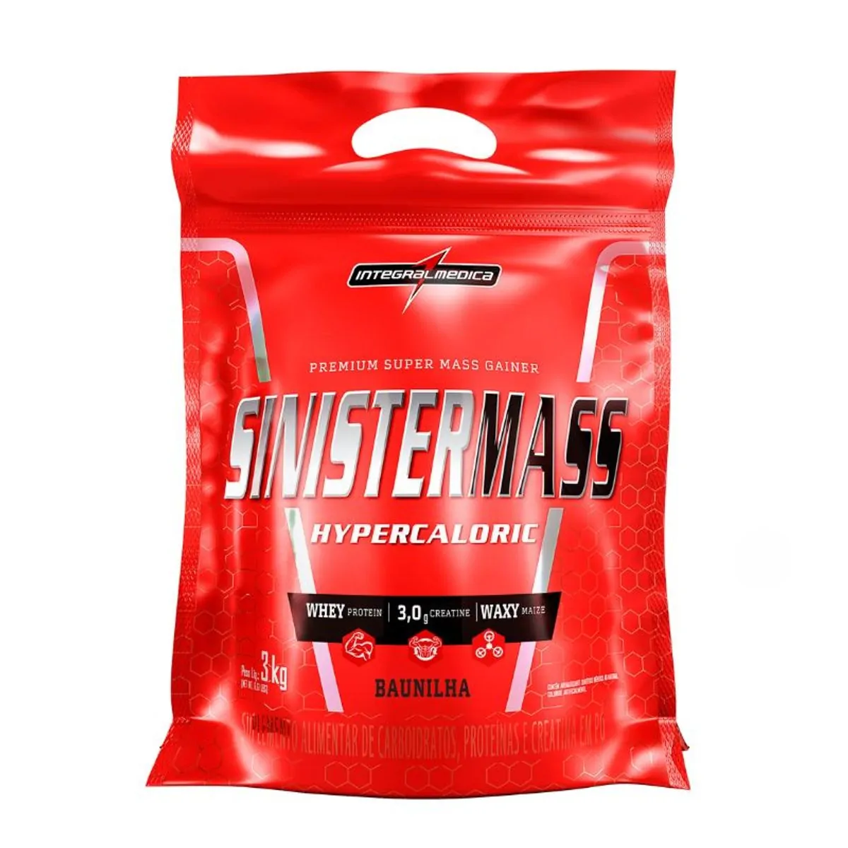 Imagem do produto HIPERCALORICO SINISTER MASS SABOR BAUNILHA INTEGRALMEDICA 3KG