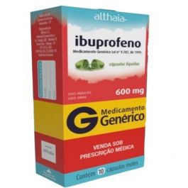 Imagem do produto IBUPROFENO 600MG ALTHAIA CAIXA COM 10 CAPSULAS GELATINOSAS