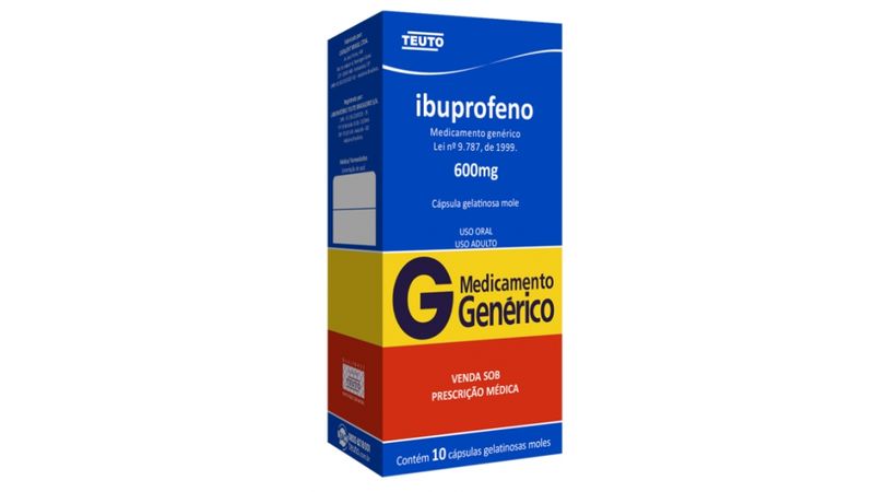 Imagem do produto IBUPROFENO 600MG VITAMEDIC CAIXA COM 10 CAPSULAS