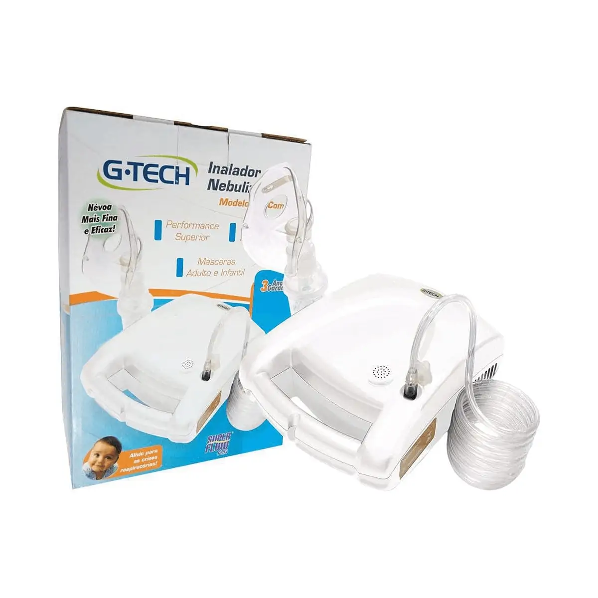 Imagem do produto INALADOR E NEBULIZADOR G-TECH NEBCOM V