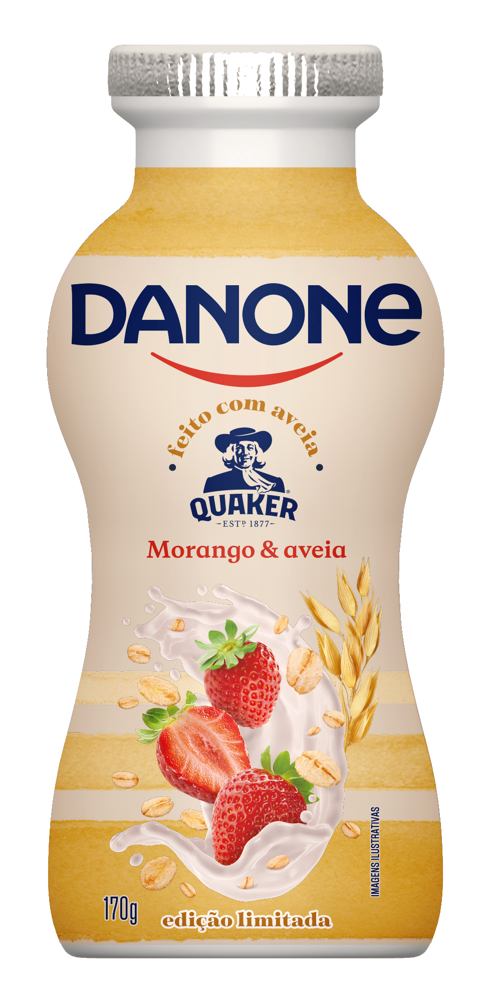 Imagem do produto IOGURTE LIQUIDO DANONE MORANGO COM AVEIA 170G