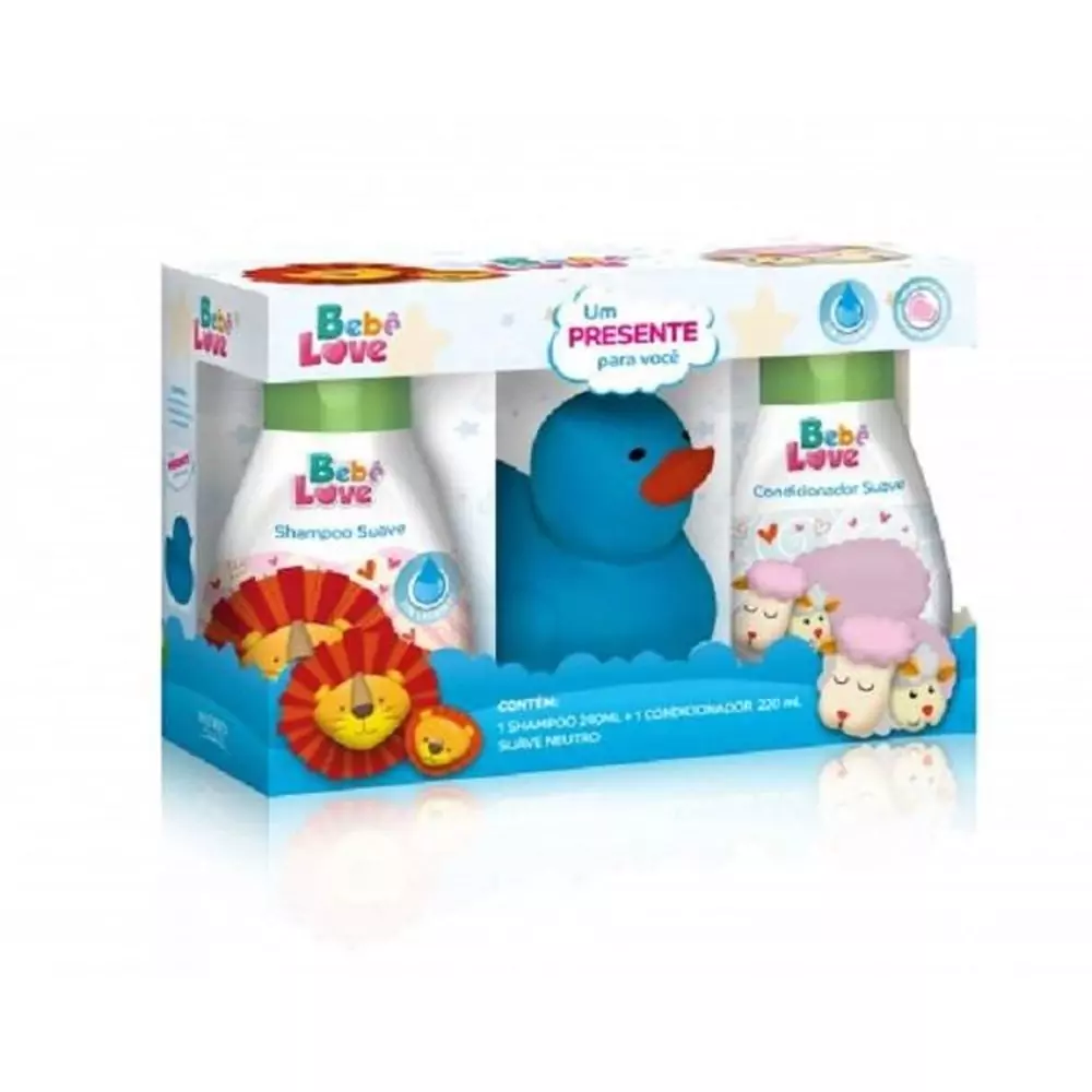 Imagem do produto KIT BEBE LOVE AZUL (SHAMPOO 240ML + CONDICIONADOR 220ML)
