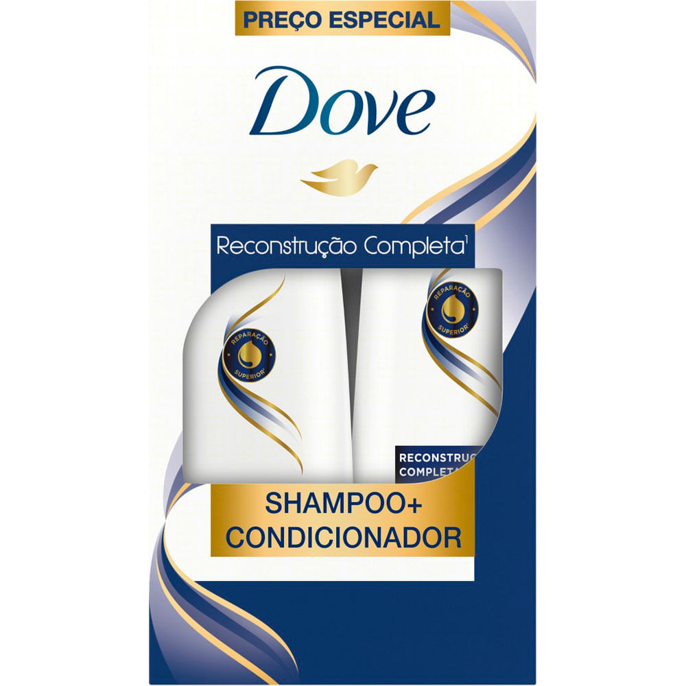 Imagem do produto KIT DOVE RECONSTRUCAO COMPLETA SHAMPOO 400ML + CONDICIONADOR 200ML